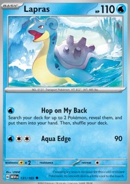 Pokemon 151 131/165 Lapras (Reverse Holo)