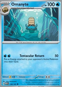Pokemon 151 138/165 Omanyte