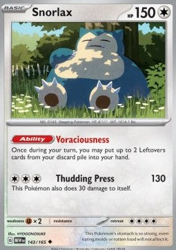 Pokemon 151 143/165 Snorlax