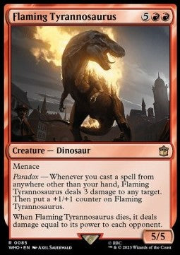 Doctor Who 0085 Flaming Tyrannosaurus