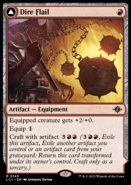 The Lost Caverns of Ixalan 0145 Dire Flail (Foil)