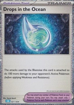 Blastoise & Suicune ex Deck CLB 021/034 Drops in the Ocean (Holo)
