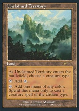 Magic the Gathering Promo 1 Unclaimed Territory (CMDR Party Foil)
