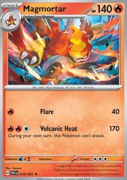 Paldean Fates 010/091 Magmortar (Holo)