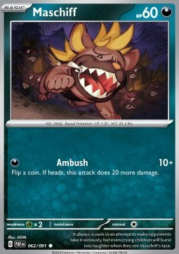 Paldean Fates 062/091 Maschiff (Reverse Holo)