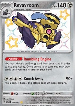 Paldean Fates 193/091 Revavroom (Shiny Rare)