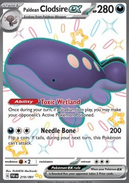 Paldean Fates 219/091 Paldean Clodsire ex