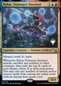 Murders at Karlov Manor 0214 Kylox, Visonary Inventor (Silver Stamped)