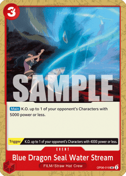 Wings of the Captain OP06-019 Blue Dragon Seal Water Stream