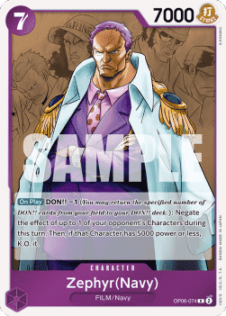 Wings of the Captain OP06-074 Zephyr(Navy)