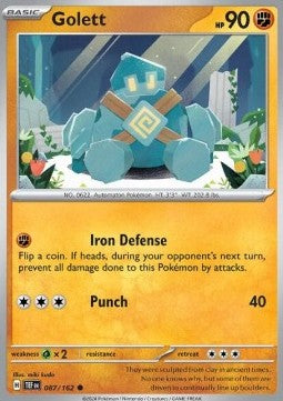 Temporal Forces 087/162 Golett (Reverse Holo)