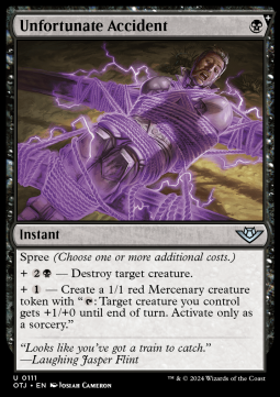 Outlaws of Thunder Junction 0111 Unfortunate Accident (Foil)