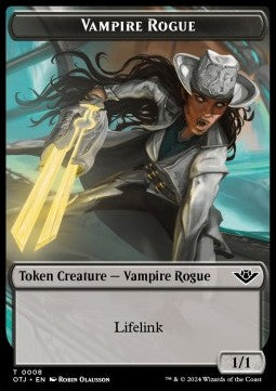 Vampire Rogue 0008 Outlaws of Thunder Junction Token
