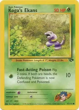 Gym Challenge 077/132 Koga's Ekans