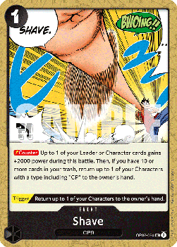 500 Years in the Future OP07-094 Shave