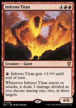 Bloomburrow Commander 0198 Inferno Titan