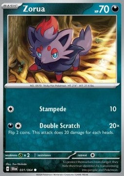 Shrouded Fable 031/064 Zorua (Reverse Holo)