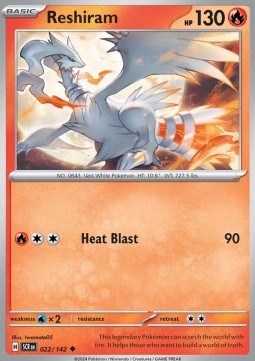 Stellar Crown 022/142 Reshiram (Reverse Holo)