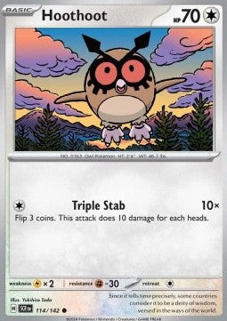 Stellar Crown 114/142 Hoothoot