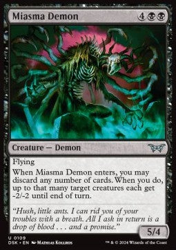 Duskmourn House of Horror 0109 Miasma Demon (Foil)