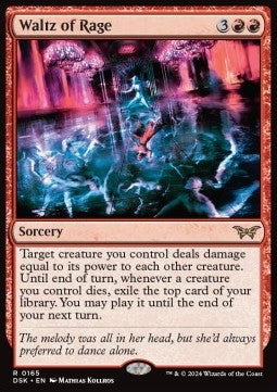 Duskmourn House of Horror 0165 Waltz of Rage (Foil)