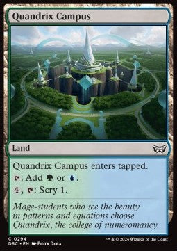 Duskmourn House of Horror Commander 0294 Quandrix Campus