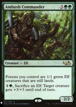 The List - Duel Decks Elves Vs Inventors 001/076 Ambush Commander