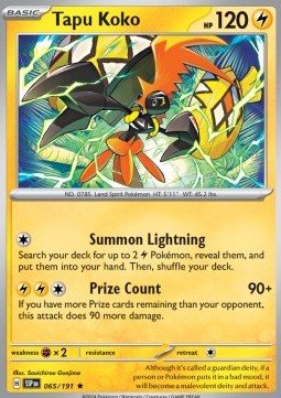 Surging Sparks 065/191 Tapu Koko (Holo)