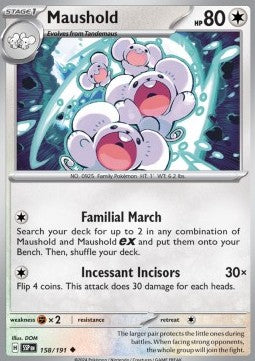 Surging Sparks 158/191 Maushold (Reverse Holo)