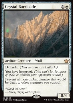 Magic the Gathering Foundations 0007 Crystal Barricade