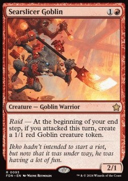 Magic the Gathering Foundations 0093 Searslicer Goblin