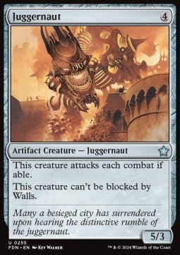 Magic the Gathering Foundations 0255 Juggernaut