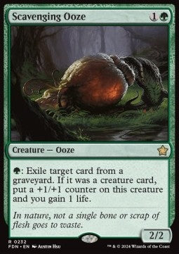 Magic the Gathering Foundations 0232 Scavenging Ooze