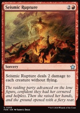 Magic the Gathering Foundations 0205 Seismic Rupture