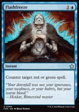 Magic the Gathering Foundations 0590 Flashfreeze