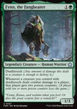 Magic the Gathering Foundations 0637 Fynn, the Fangbearer