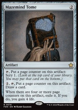 Magic the Gathering Foundations 0676 Mazemind Tome