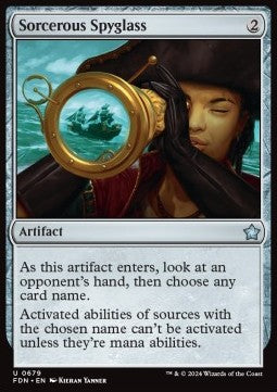 Magic the Gathering Foundations 0679 Sorcerous Spyglass