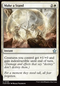 Magic the Gathering Foundations 0708 Make a Stand (Foil)
