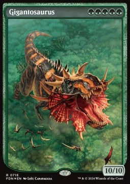 Magic the Gathering Foundations 0718 Gigantosaurus (Foil)