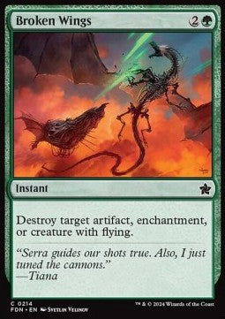 Magic the Gathering Foundations 0214 Broken Wings
