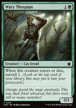 Magic the Gathering Foundations 0235 Wary Thespian (Foil)