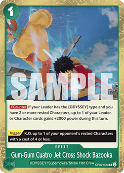 Emperors in the New World OP09-039 Gum-Gum Cuatro Jet Cross Shock Bazooka (Foil)