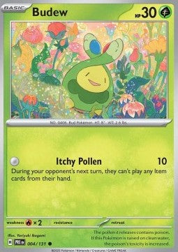 Prismatic Evolutions 004/131 Budew (Reverse Holo)