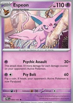 Prismatic Evolutions 033/131 Espeon (Reverse Holo)