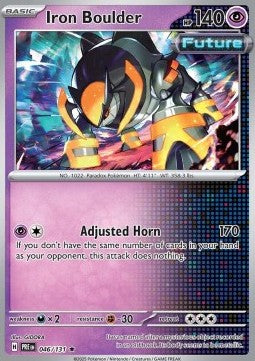 Prismatic Evolutions 046/131 Iron Boulder (Reverse Holo)