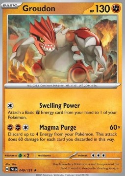 Prismatic Evolutions 049/131 Groudon (Reverse Holo)