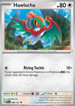 Prismatic Evolutions 089/131 Hawlucha (Reverse Holo)