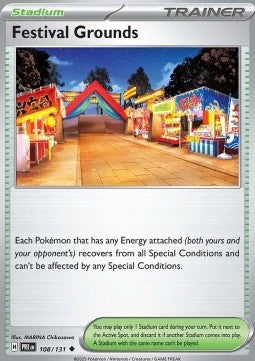 Prismatic Evolutions 108/131 Festival Grounds (Reverse Holo)