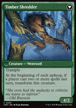 Innistrad Remastered 0203 Hinterland Logger//Timber Shredder